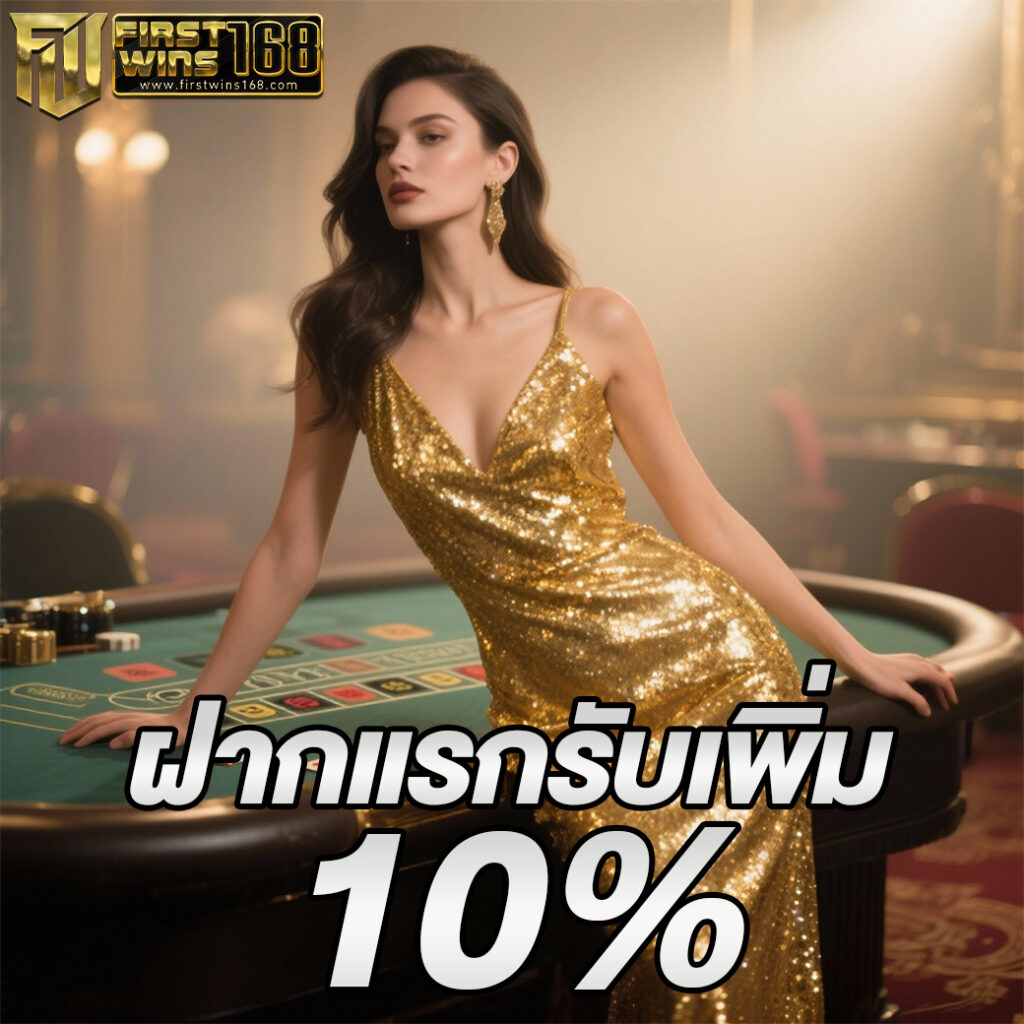FIRSTWIN168 ฝากแรกเพิ่ม 10% สมาชิกใหม่